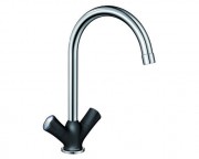 Смеситель для кухни Blanco Amona двухвентильный  хром/антрацит 520770