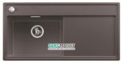 Мойка для кухни прямоугольная BLANCO Zenar XL 6S врезная  чаша слева  с клапаном-автоматом  темная скала 523975