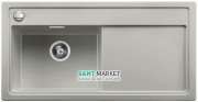 Мойка для кухни прямоугольная BLANCO Zenar XL 6S врезная  чаша слева  с клапаном-автоматом  жемчужный 523977