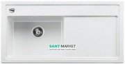 Мойка для кухни прямоугольная BLANCO Zenar XL 6S врезная  чаша слева  с клапаном-автоматом  белый 523978