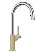 Смеситель для кухни Blanco Carena-S однорычажный  шампань 520986