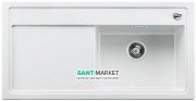 Мойка для кухни прямоугольная BLANCO Zenar XL 6S врезная  чаша справа  с клапаном-автоматом  белый 523948