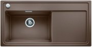 Мойка для кухни прямоугольная BLANCO Zenar XL 6S врезная  чаша слева  с клапаном-автоматом  мускат 523982