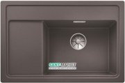 Мийка для кухні прямокутна BLANCO Zenar XL 6S Compact врізна з клапаном-автоматом темна скеля 523707