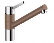 Смеситель для кухни Blanco Tivo SILGRANIT® однорычажный  хром/мускат 521707