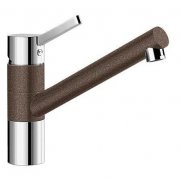 Смеситель для кухни Blanco Tivo SILGRANIT® однорычажный  хром/кофе 517608