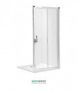 Душові двері в нішу Kolo GEO 6 скляна розсувна 120х190 частина 2/2 GDRS12205003B