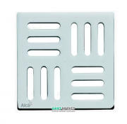 Дизайнерська решітка AlcaPlast 102 × 102 мм нержавіюча сталь MPV001