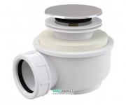 Сифон для душового поддонa AlcaPlast click / clack хром A476-50