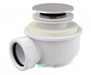Сифон для душевого поддонa AlcaPlast click/clack хром A476-50