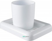 Cтакан для зубних щіток Haceka Yoly підвісний пластик білий 1137987