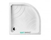 Душовий піддон Koller Pool Grace 90x90 см напівкруглий акрил білий GRACE90R