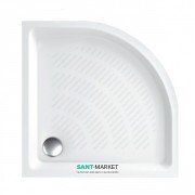 Душовий піддон Koller Pool Round 80x80 см напівкруглий акрил білий ROUND80R