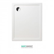 Душовий піддон Koller Pool Flat Kvadro 100x90 см прямокутний акрил білий 8KP0122