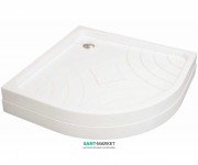 Душовий піддон Koller Pool Hawaii-P 90x90 см напівкруглий акрил білий 8KP0025