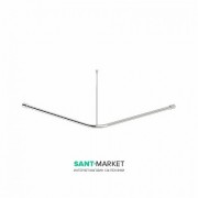 Карниз для душової штори Kolo Lehnen Concept кутовий 150х150 см L63103000