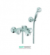 Змішувач для ванни Emmevi Dune з ручним душем білий / хром BC19.001