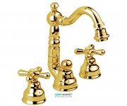 Змішувач для біде Emmevi Deco Old двухвентильний на 3 отвори золото OR12644