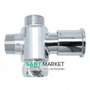 Вентиль переключателя на смеситель для душа Bossini хром E615000