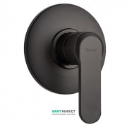 Смеситель для душа Emmevi Nefer скрытого монтажа чёрный NEO77009