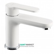 Смеситель для раковины Emmevi Nefer однорычажный белый/хром BIO77003TC