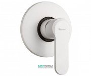 Змішувач для душа Emmevi Nefer прихованого монтажу білий матовий BIO77009