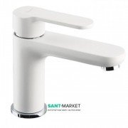 Змішувач для раковини Emmevi Nefer змішувач білий / хром BIO77003TC