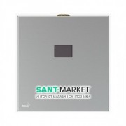 Автоматическое смывное устройство AlcaPlast для писсуара 6V (работает на батарейках) металл ASP4-KB