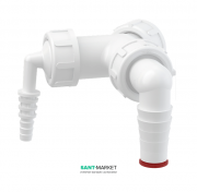 Колено AlcaPlast с двумя штуцерами G1