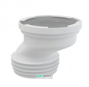 Патрубок для унітазу AlcaPlast ексцентричний 40 мм A991-40