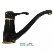 Смеситель для кухни Emmevi Tiffany однорычажный чёрный/золото NO6095