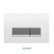 Панель змиву Koller Pool Integro White Glass пластик / скло білий / хром глянсовий INTEGRO WHITE GLASS