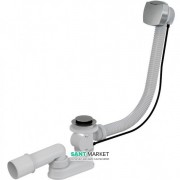 Сифон для ванны Koller Pool автомат комплект хромированный квадратный перелив A51CRM (KP)