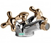 Змішувач для біде Ideal Standard Azimuth двухвентельний хром / бронза N9003GY