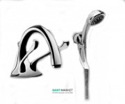 Смеситель для ванной Ideal Standard Renzo Piano с ручным душем хром N9754AA