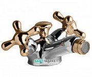 Смеситель для биде Ideal Standard Azimuth двухвентельный хром/бронза N9003GY