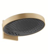 Верхній душ Hansgrohe Rainfinity 360 3jet з настінним кріпленням бронза шліфована / графіт 26234140