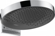 Верхній душ Hansgrohe Rainfinity 360 1jet з настінним кріпленням хром / графіт 26230000