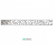 Решітка для водовідвідного жолоба AlcaPlast Code 950 мм глянцева CODE-950L