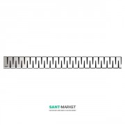 Решітка для водовідвідного жолоба AlcaPlast Zip 950 мм матова ZIP-950M