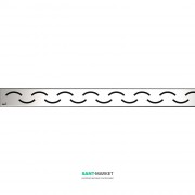 Решетка для водоотводящего желоба AlcaPlast Smile 950 мм матовая SMILE-950M