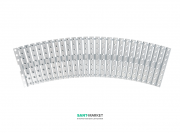 Решітка для басейну AlcaPlast 245 мм з антиковзаючою поверхнею AP4-245-R