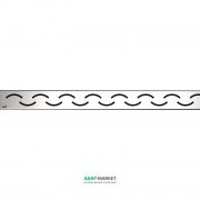 Решітка для водовідвідного жолоба AlcaPlast Smile 850 мм глянцева SMILE-850L