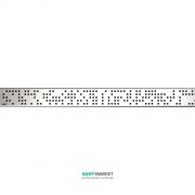 Решітка для водовідвідного жолоба AlcaPlast Code 750 мм матова CODE-750M