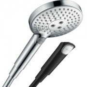 Душова лійка Hansgrohe Raindance Select S 120 3jet чорний хром шліфований 26530340