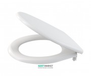 Сидіння з кришкою для унітазу AlcaPlast антибактеріальну дюропласт білий A601