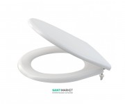 Сиденье с крышкой для унитаза AlcaPlast антибактериальное Soft Close белый A604