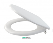 Сиденье с крышкой для унитаза AlcaPlast антибактериальное дюропласт белый A602