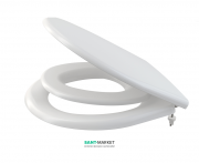 Сидіння з кришкою для унітазу AlcaPlast з дитячим вкладишем Soft Close білий A606