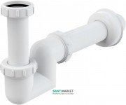 Сифон для раковини і біде AlcaPlast Ø32 мм поліпропілен A45F-DN32